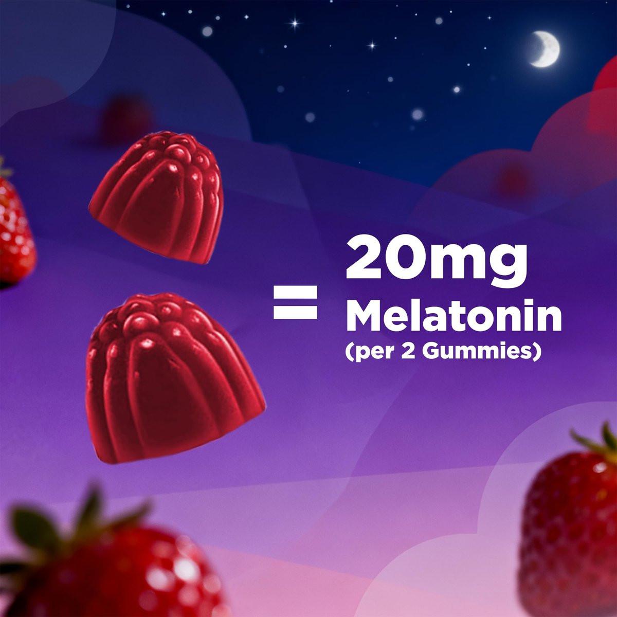 Vitamatic Melatonin 20mg Gummis für Erwachsene, 30 Portionen - 60 Stück - Nicht gewohnheitsbildendes Nahrungsergänzungsmittel