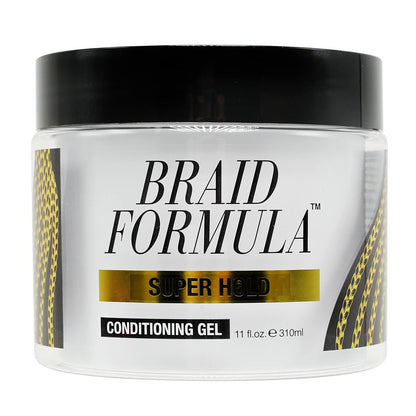 EBIN NEW YORK Braid Formula Conditioning Gel Super Hold 11 Oz – Starker Halt für Braids, Twists und Kanten