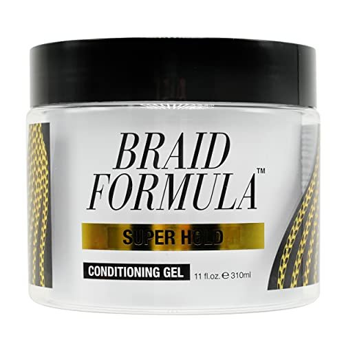 EBIN NEW YORK Braid Formula Conditioning Gel Super Hold 11 Oz – Starker Halt für Braids, Twists und Kanten