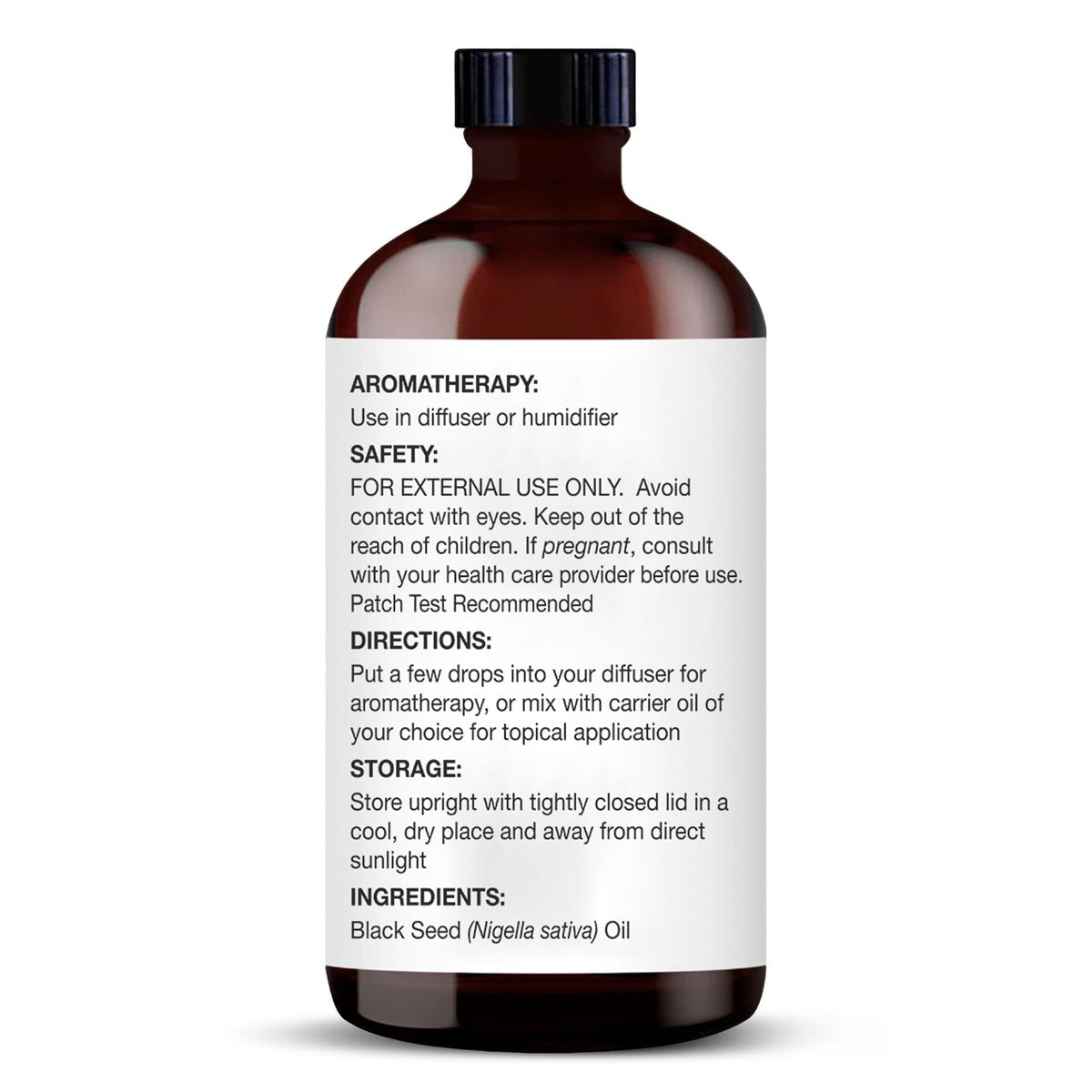 Majestic Pure Schwarzkümmelöl Bio - 100% Reines und Natürliches Ätherisches Öl mit Glaspippette, 118 ml (4 Fl Oz) für Diffuser, Aromatherapie, Seifen- und Kerzenherstellung