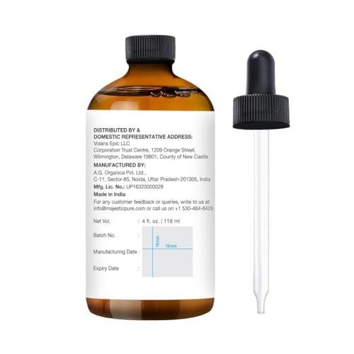 Majestic Pure Sonnenblumenöl – 100 % reines und natürliches ätherisches Öl mit Glaspipette, 118 ml – ideal für Diffuser, Aromatherapie, Seifen- und Kerzenherstellung