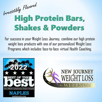 Caramel Cocoa Bar – New Journey Weight Loss & Wellness – High Protein Snack (7 Riegel pro Box)