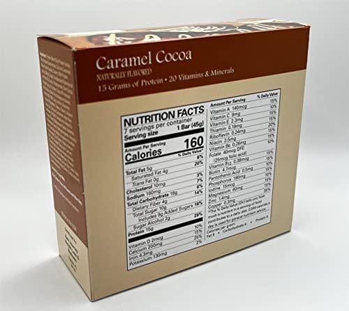 Caramel Cocoa Bar – New Journey Weight Loss & Wellness – High Protein Snack (7 Riegel pro Box)