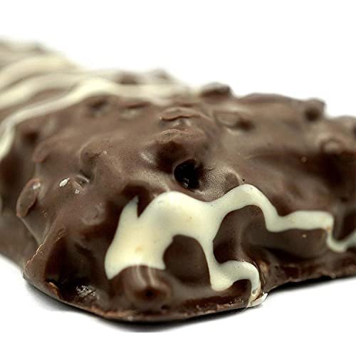 FITCRUNCH Snack Size Proteinriegel, entwickelt von Robert Irvine, 6-Schicht gebackener Riegel, 3g Zucker, glutenfrei & weicher Kuchenkern (6 Riegel, Minz-Schokoladenstückchen)