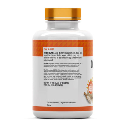 tnvitamins Haferkleie Tabletten | 100 Tabletten à 1.000 mg | Haferfaser-Tabletten | Lösliche & Ballaststoffe | Unterstützt die Verdauungsgesundheit * | Hochpotente Formel