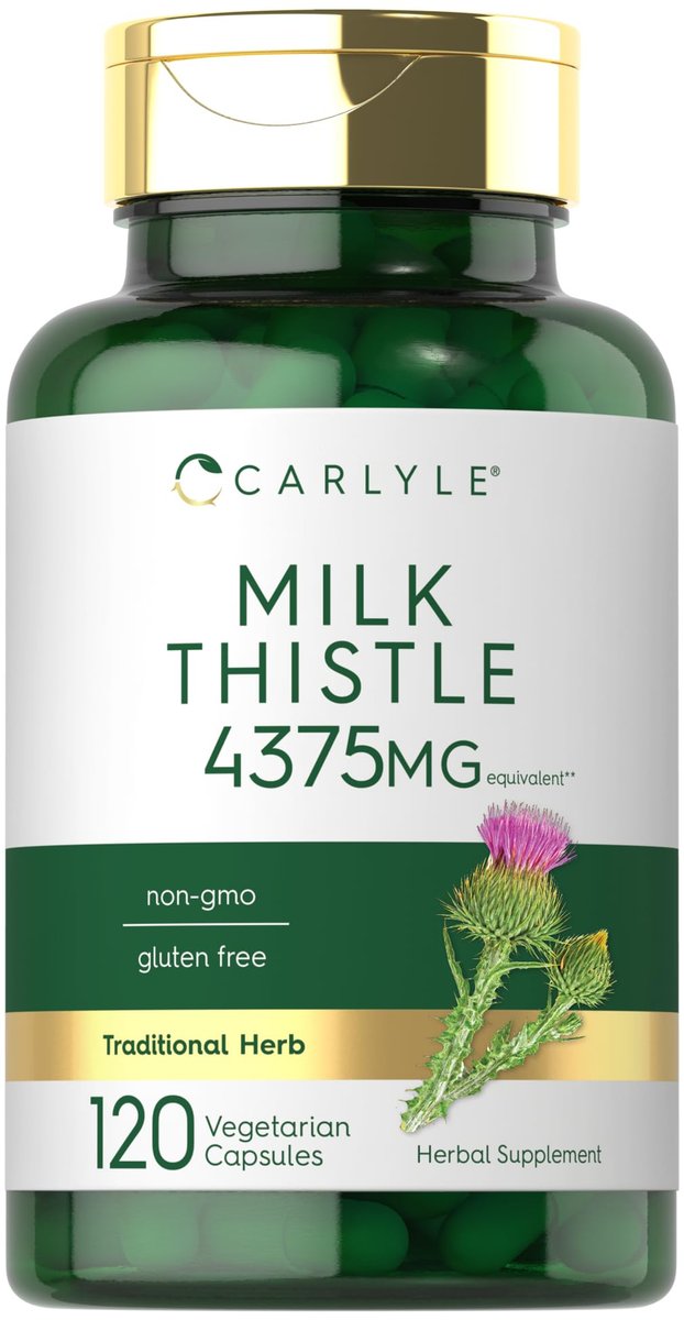 Carlyle Mariendistel Kapseln – Hochpotenter Extrakt, 120 Kapseln, Vegetarisch, Nicht-GVO, Glutenfrei