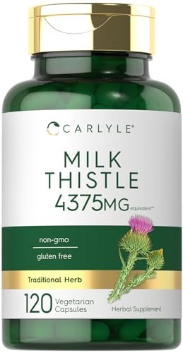 Carlyle Mariendistel Kapseln – Hochpotenter Extrakt, 120 Kapseln, Vegetarisch, Nicht-GVO, Glutenfrei