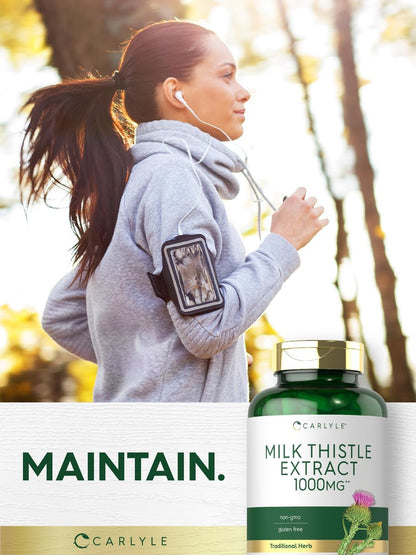 Carlyle Mariendistel | 300 Kapseln | Non-GMO, Glutenfrei, Extrakt