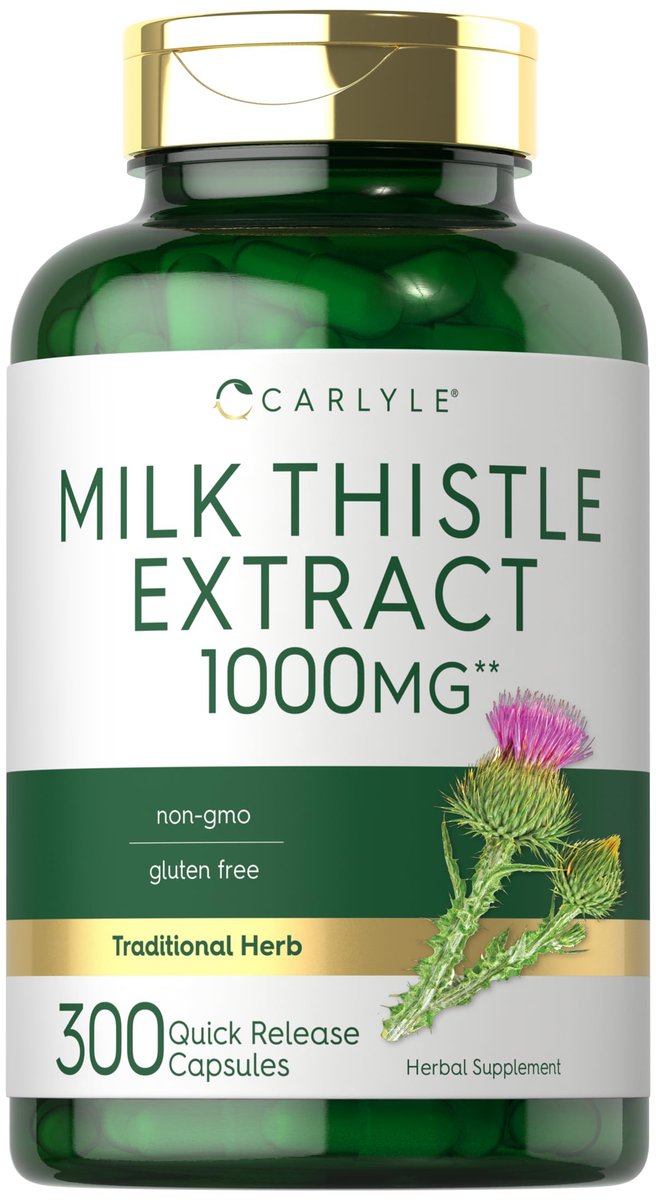 Carlyle Mariendistel | 300 Kapseln | Non-GMO, Glutenfrei, Extrakt