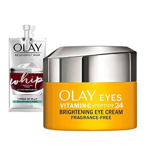 Olay Vitamin C + Peptide 24 Augencreme & Gesichtsfeuchtigkeitscreme Set, parfümfrei, 0,5 oz + Reisegröße