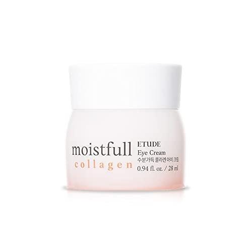 ETUDE Moistfull Collagen Korean Eye Cream – Super Collagen Water & Lupinus Albus Protein, feuchtigkeitsspendende Augencreme mit cremiger Textur (28 g)