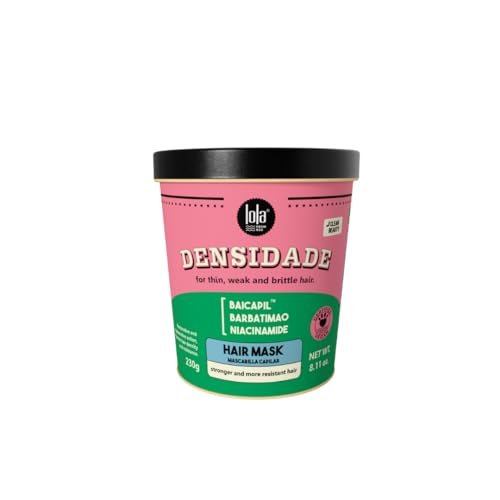 Lola From Rio Densidade Haarmaske für feines, schwaches, brüchiges Haar und Haarausfall – Fördert Haarwachstum, verbessert Widerstandskraft, Dichte und Volumen, 240 ml
