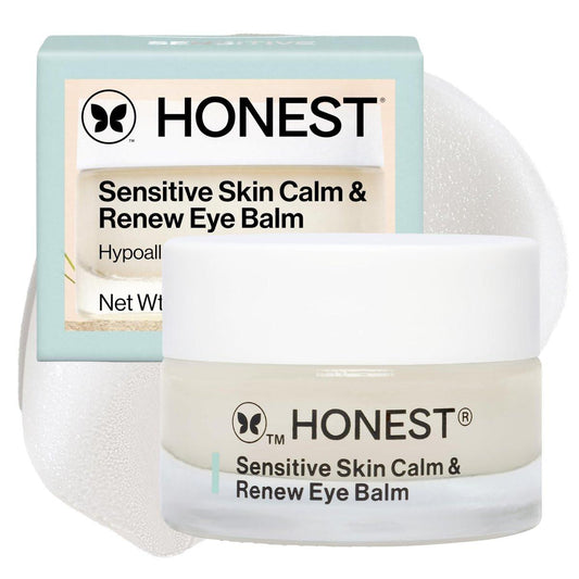 Honest Beauty Sensitive Skin Calm Renew Eye Balm – Feuchtigkeitsspendend, Festigend, Hypoallergen, Duftfrei, Vegan, 0,5 oz