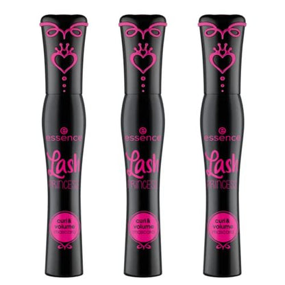 essence Lash Princess Curl & Volume Mascara – Vegan & Tierversuchsfrei (3er-Pack, Schwarz)