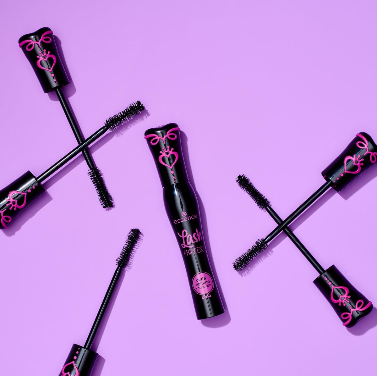 essence Lash Princess Curl & Volume Mascara – Vegan & Tierversuchsfrei (3er-Pack, Schwarz)