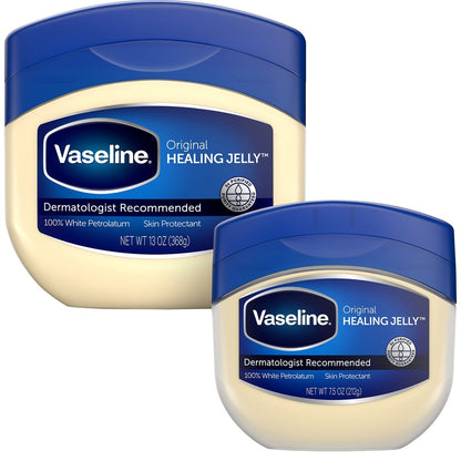Vaseline Original Healing Jelly 2er-Größen Bundle – Nr. 1 Dermatologen empfohlener Hautschutz, Heilsalbe für Schönheit und Körperpflege