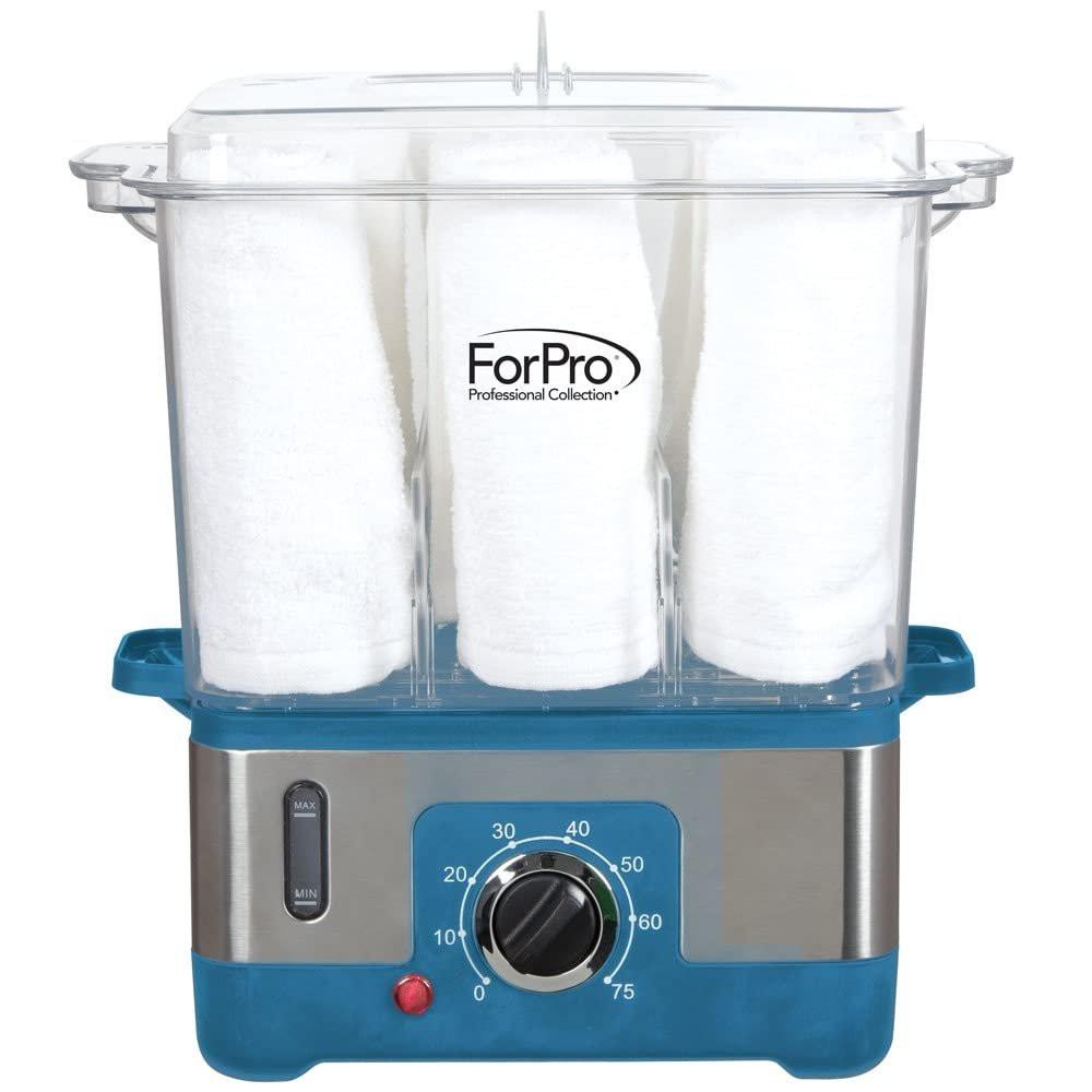 ForPro Professional Collection Premium XL Heißluft-Handtuchwärmer, 50 % größeres Fassungsvermögen, für 9 Gesichtstücher, schnelles Aufheizen, Dampfhandtuchwärmer für Salons und Spas