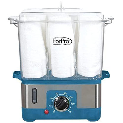 ForPro Professional Collection Premium XL Heißluft-Handtuchwärmer, 50 % größeres Fassungsvermögen, für 9 Gesichtstücher, schnelles Aufheizen, Dampfhandtuchwärmer für Salons und Spas