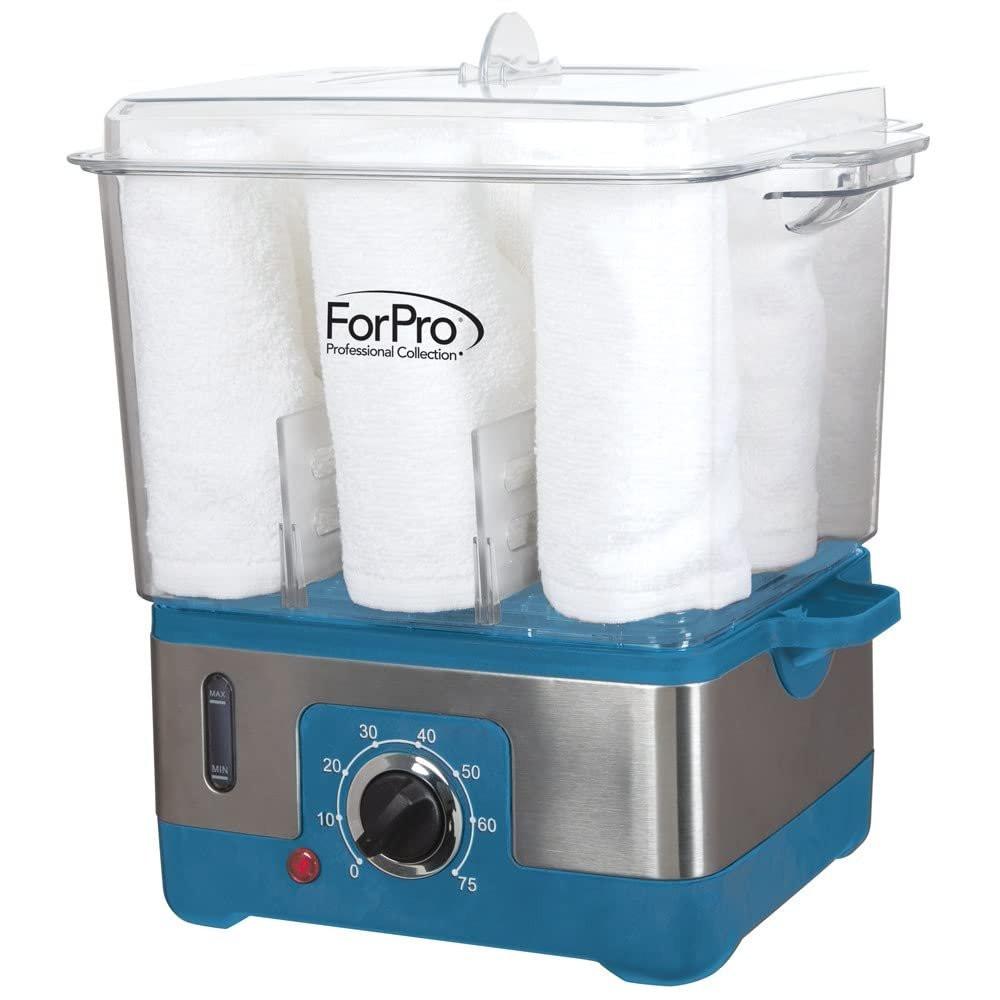 ForPro Professional Collection Premium XL Heißluft-Handtuchwärmer, 50 % größeres Fassungsvermögen, für 9 Gesichtstücher, schnelles Aufheizen, Dampfhandtuchwärmer für Salons und Spas