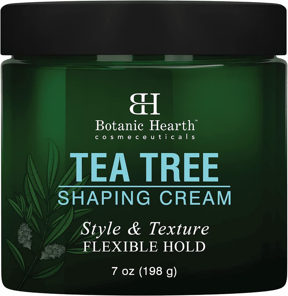 Botanic Hearth Teebaum Shaping Cream – Haarstyling-Creme mit Kollagen & Biotin, starker & flexibler Halt, für alle Haartypen, Männer & Frauen, 200 ml
