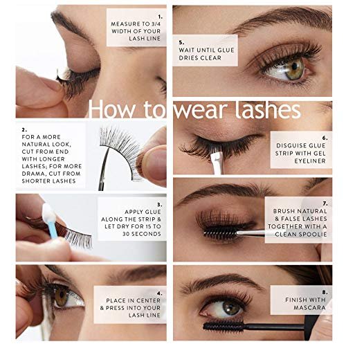 Eliace False Eyelashes 15 Paare Wimpern Natürlicher Look Cat Eye Wimpern Wispy, 3D Nerz Wimpern Flauschig Lang Dick, Fake Wimpern Cross Wispy Volume Lash Weich Wiederverwendbar Dramatisch, Sierra Style