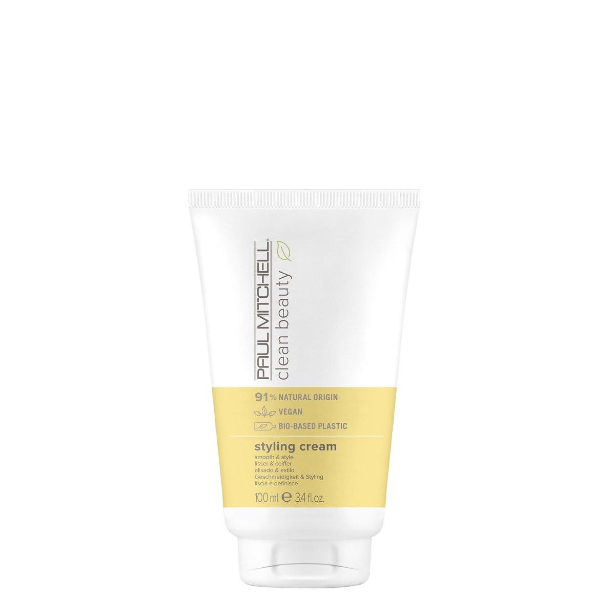 Paul Mitchell Clean Beauty Styling Cream Smooth & Style, für alle Haartypen, 100 ml