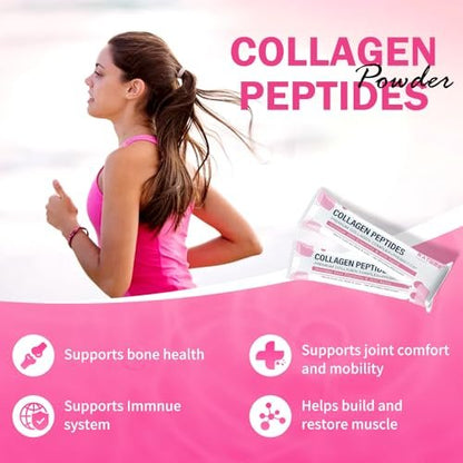NATURE TARGET Multi Collagen Peptide Pulver – Typ I, II, III, V, X – Verbesserte Absorption, Hydrolysierte Kollagenpeptide mit Präbiotika, Zuckerfrei, Unterstützung für Haut, Haare, Nägel & Gelenke, Nicht-GMO