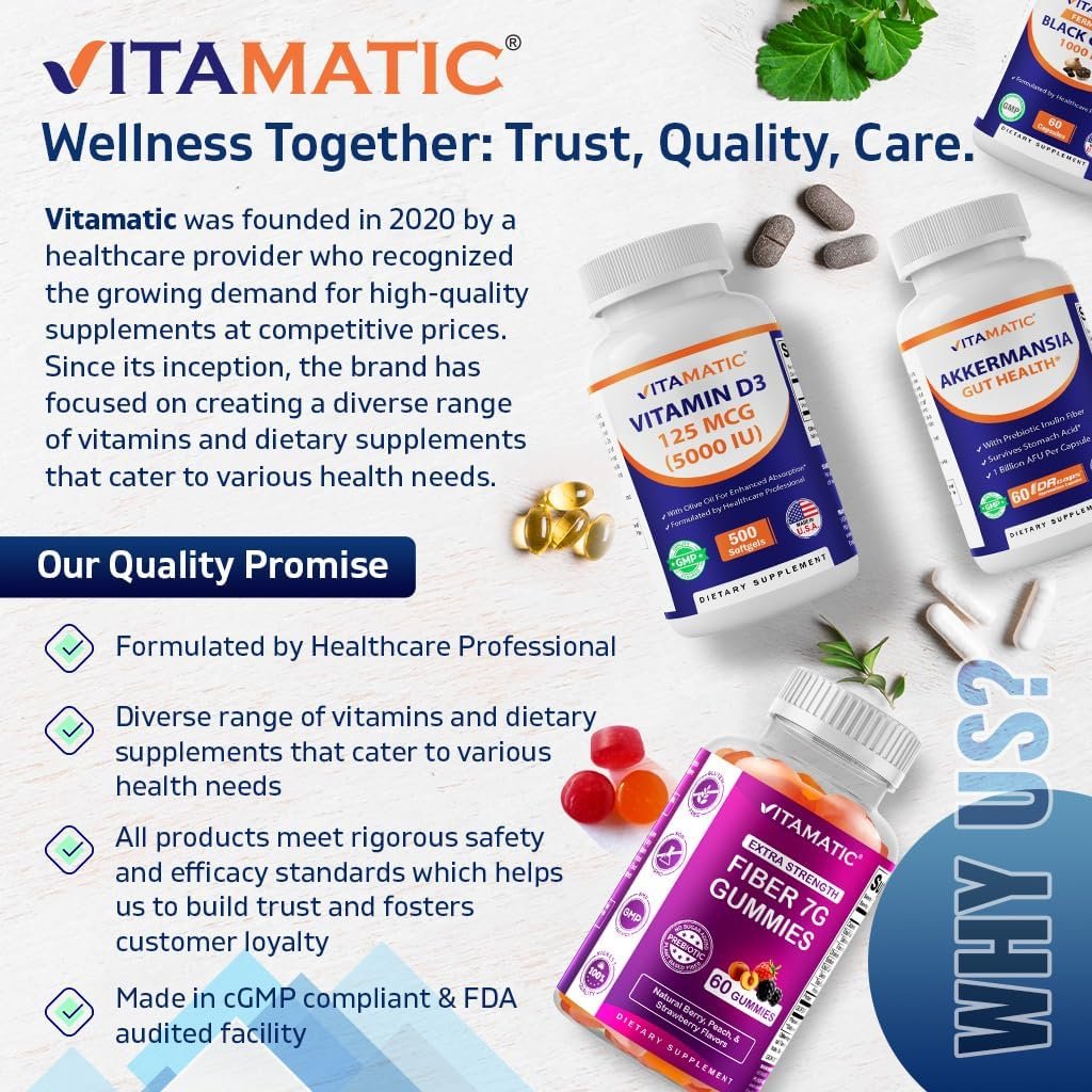 Vitamatic Hochdosiertes Biotin 20000 mcg (20 mg) mit Keratin 100 mg – 120 Tabletten – Biotin Nahrungsergänzung für gesunde Haare, Haut und Nägel für Erwachsene