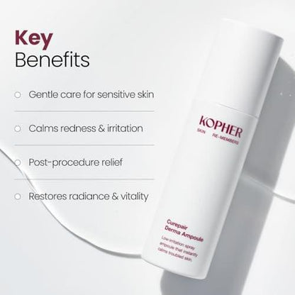 Kopher Curepair Derma Facial Serum Spray Mist 4ever – 10GF Hauterneuerung & aufhellende Ampulle für empfindliche Haut, reduziert Falten, verbessert den Hautton (100 ml)