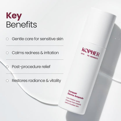 Kopher Curepair Derma Facial Serum Spray Mist 4ever – 10GF Hauterneuerung & aufhellende Ampulle für empfindliche Haut, reduziert Falten, verbessert den Hautton (100 ml)