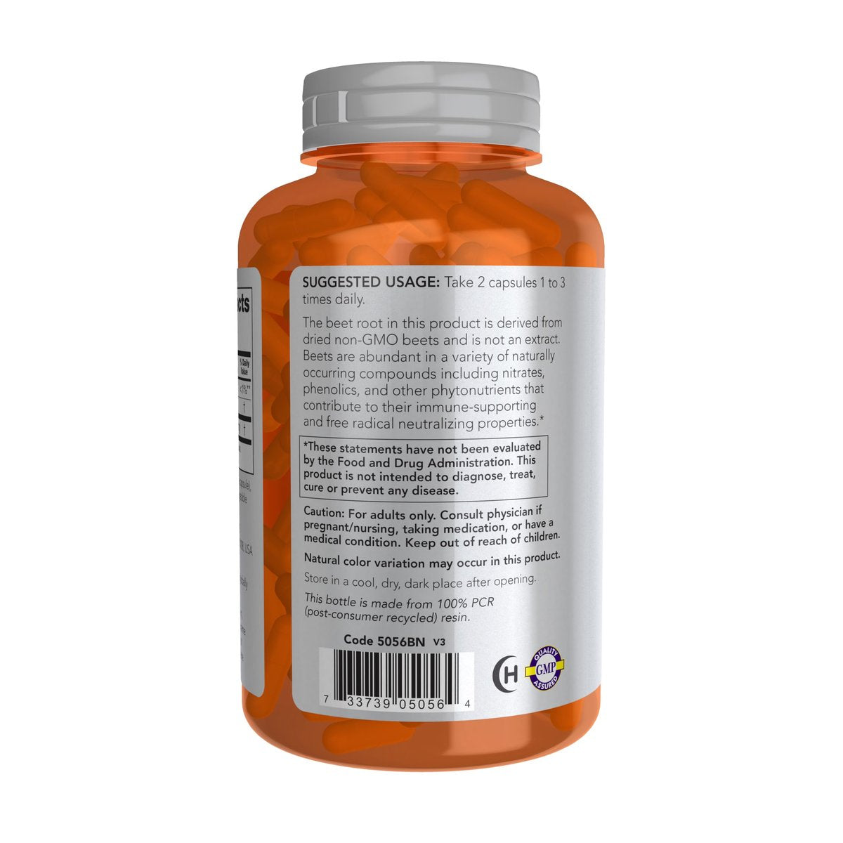 NOW Foods Sport Rote Bete Pulver, 550 mg, natürlich vorkommende Nitrate, 180 vegane Kapseln