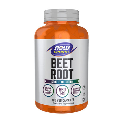 NOW Foods Sport Rote Bete Pulver, 550 mg, natürlich vorkommende Nitrate, 180 vegane Kapseln