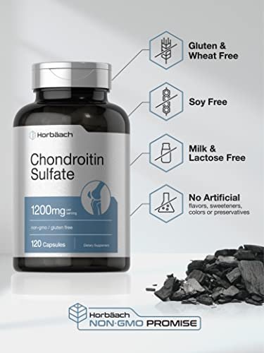Horbäach Chondroitin Sulfat 1200mg | 120 Kapseln | Non-GMO & Glutenfrei