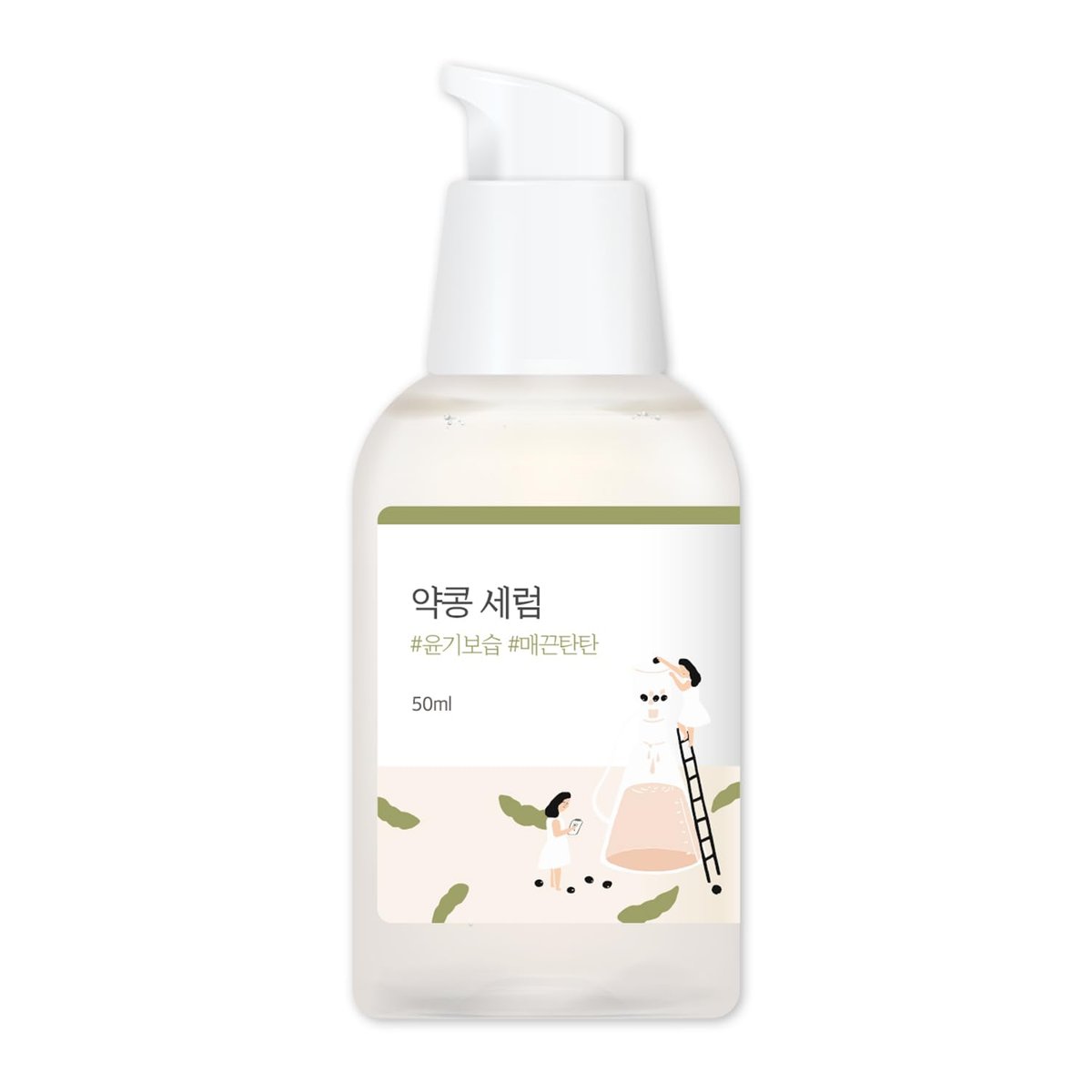 ROUND LAB Sojabohnen-Serum (ohne Duft) | Verjüngendes & nährendes Serum mit tiefer Feuchtigkeit, Feuchtigkeitssperre, ohne Duft für empfindliche Haut (50 ml)