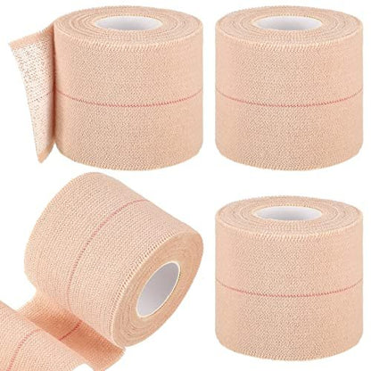 BBTO 4 Rollen elastisches Klebeband, selbstklebende Bandage, flexible Stretchbinden für Sport, Knöchel, Knie und Handgelenk, 5 Yard (2 Zoll breit)