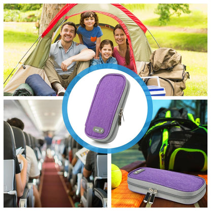 YOUSHARES Insulin Kühltasche für Reisen, Diabetiker-Reisetasche TSA-geprüft mit 2 Kühlakkus für GLP-1, Ozempic, Insulin-Pens und -Fläschchen – Täglicher Gebrauch & Reise