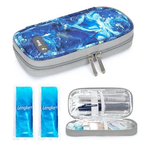 YOUSHARES Insulin Kühlbox Reiseetui - Tragbare Kühltasche für Insulin-Pens, Medikamente und Diabetikerzubehör mit 2 TSA-zugelassenen Kühlakkus