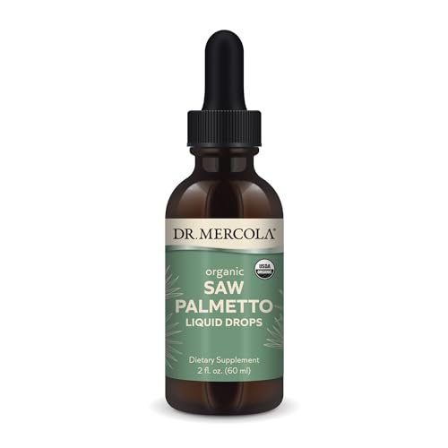 Dr. Mercola Sägepalmen-Tropfen, Bio, 60 ml – Unterstützt normale Entgiftungsprozesse, USDA Organic, Nicht-GMO