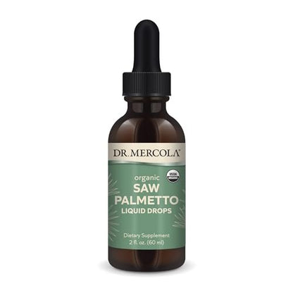Dr. Mercola Sägepalmen-Tropfen, Bio, 60 ml – Unterstützt normale Entgiftungsprozesse, USDA Organic, Nicht-GMO
