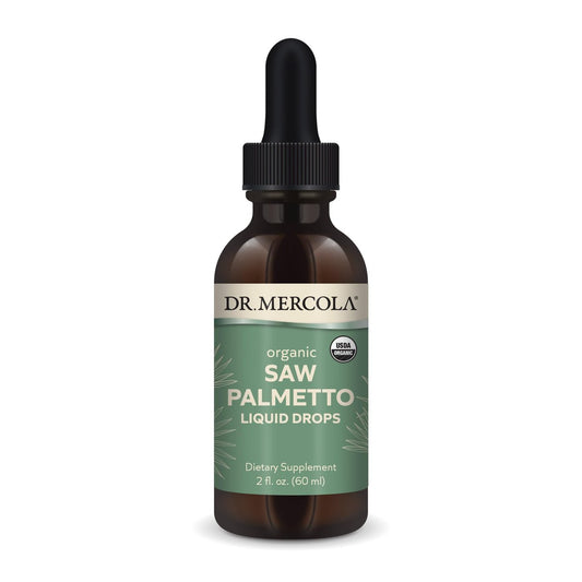 Dr. Mercola Sägepalmen-Tropfen, Bio, 60 ml – Unterstützt normale Entgiftungsprozesse, USDA Organic, Nicht-GMO
