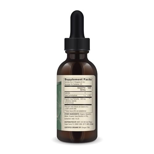 Dr. Mercola Sägepalmen-Tropfen, Bio, 60 ml – Unterstützt normale Entgiftungsprozesse, USDA Organic, Nicht-GMO