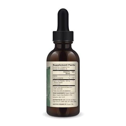 Dr. Mercola Sägepalmen-Tropfen, Bio, 60 ml – Unterstützt normale Entgiftungsprozesse, USDA Organic, Nicht-GMO