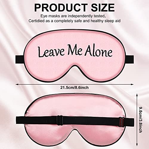 8-teiliges lustiges Schlafmasken-Set aus Seide – Verstellbare Schlafbrille für erholsamen Schlaf, Reisen, Nickerchen, Meditation (Elegante Farben)