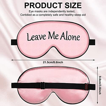 8-teiliges lustiges Schlafmasken-Set aus Seide – Verstellbare Schlafbrille für erholsamen Schlaf, Reisen, Nickerchen, Meditation (Elegante Farben)