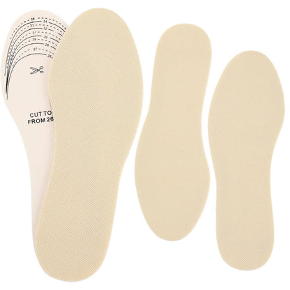 Eurzom 2 Paar Kindereinlagen – Memory-Schaum-Sohlen, waschbar, atmungsaktiv, beige