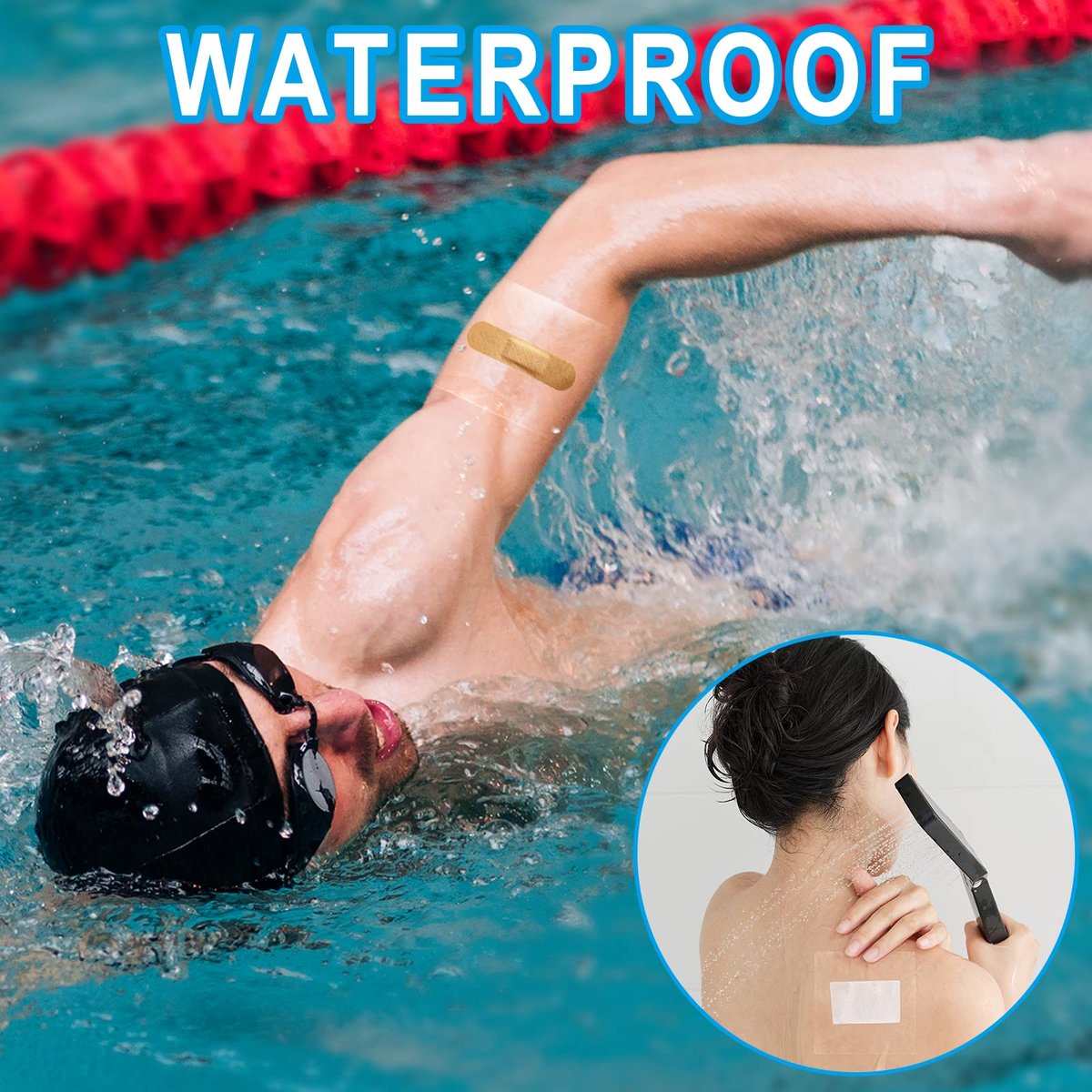 Hion Tattoo-Nachsorge-Wasserdichte Bandage – Transparente Folie 4 Zoll x 11 Yard, Zweite Haut für Schwimmen und Duschen