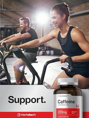 Horbäach Koffein Tabletten 220 mg mit Grüntee-Extrakt | 500 Tabletten | Vegetarisch, Non-GMO & Glutenfrei