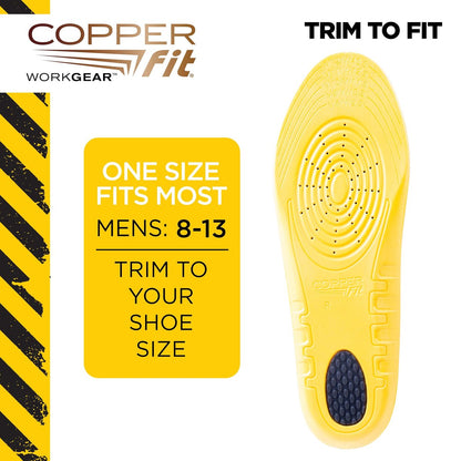 Copper Fit Work Gear Bequeme Einlegesohlen – Universelle Schuhpolster für den Arbeitsalltag