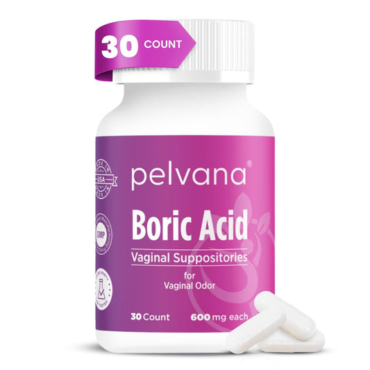 Pelvana Borsäure-Zäpfchen für Frauen - 600 mg - 30 Stück - Intimpflege & Vaginalgeruch
