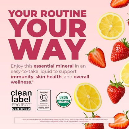 MaryRuth's Bioaktives flüssiges Zink für Kinder und Erwachsene – Immunsystem-Unterstützung, Hautgesundheit, Antioxidans, Vegan, Ohne Zucker, Glutenfrei, 118 ml